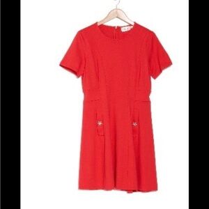 NEW Eliza J Short Sleeve Pocket Fit & Flare Dress